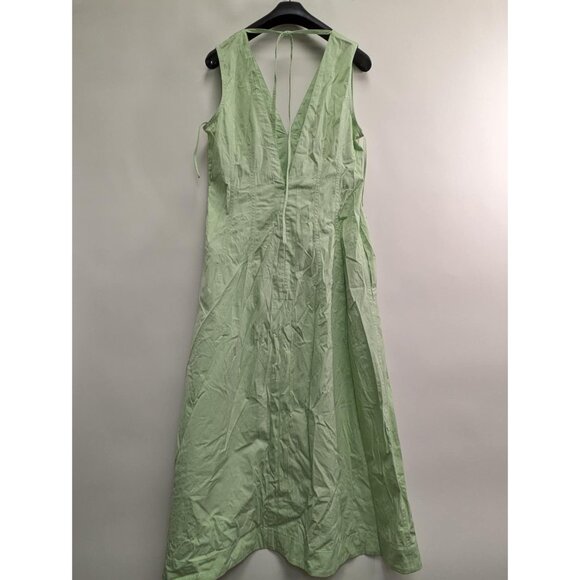 Bottega Veneta Sleeveless Cotton-Blend Midi-Dress Fresh Mint US10 785703 - Picture 3 of 7